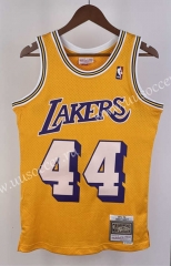 Retro Version 71-72 Los Angeles Lakers Mitchell&Ness Orange #44 NBA Jersey-311