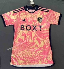 2023-24 Leeds United Pink Thailand Soccer jersey AAA-9171