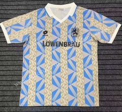 Retro Version 1992 TSV 1860 München Blue&Grey Thailand Soccer Jersey AAA-2282