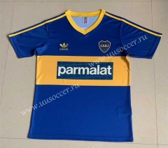 Retro Version 1992 Boca Juniors Home Blue Thailand Soccer Jersey AAA-2882