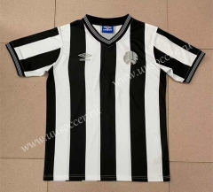 Retro Version 1983 Newcastle United Home Black&White Thailand Soccer Jersey AAA-2282