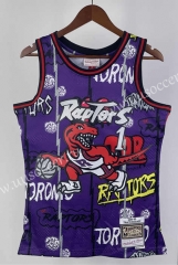 Retro Version 98-99 Toronto Raptors Mitchell&Ness Graffiti Purple #15 NBA Jersey-311