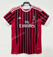 Retro Version 11-12 AC Milan Home Red&Black Thailand Soccer Jersey AAA-811