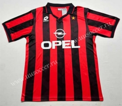 Retro Version 88-99 AC Milan Home Red&Black Thailand Soccer Jersey AAA-7568