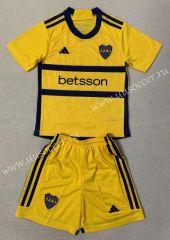 23-24 Boca Juniors Away Yellow Soccer Uniform-AY