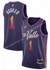 2024 City Version Phoenix Suns Dark Purple #1 NBA Jersey-311