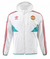 23-24 Manchester United White Trench Coats With Hat-518