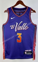 2024 City Version Phoenix Suns Blue #3 NBA Jersey-311