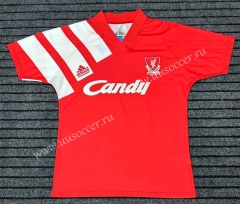 Retro Version 1992 Liverpool Home Red Thailand Soccer Jersey AAA-709