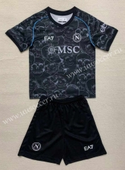 23-24 Halloween Napoli Black Soccer Uniform-AY