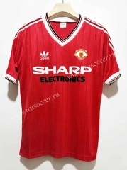 Retro Version 82-83 Manchester United Home Red Soccer Jersey AAA-7505