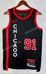 2024 City Edition Chicago Bulls Black #91 NBA Jersey-311