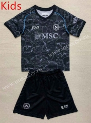 Halloween 23-24 Napoli Black Kid/Youth Soccer Uniform-AY