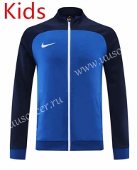 23-24 Nike Cai Blue  Thailand Kids/Youth Soccer Jacket-LH
