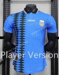 Player Version 1994 Argentina Away  Blue Thailand Soccer Jersey AAA-888
