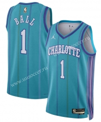 2024 Charlotte Hornets Retro Version Blue #1 NBA Jersey-311