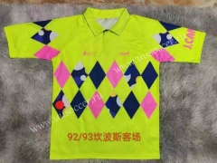 Retro Version 92-93 Mexico J.Campos Away Yellow Thailand Soccer Jersey AAA-9755