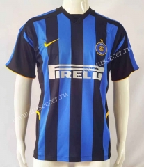 Retro Version 02-04 Inter Milan Home Blue&Black Thailand Soccer Jersey AAA-503