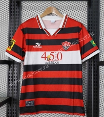1999 Retro Version Vitoria Esporte Clube Home Red&Black Thailand Soccer Jersey AAA-888