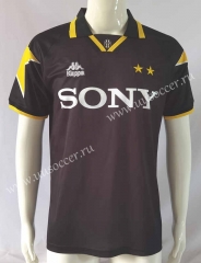 Retro Version 95-96 Juventus 2nd Away Black Thailand Soccer Jersey AAA-503