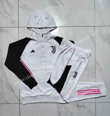 2023-24 Juventus White  Thailand Soccer Tracksuit-815