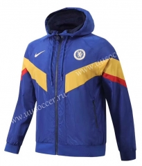 2023-24 Nike Chelsea Blue Trench Coats With Hat-518