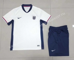 2024-2025 England Home White Soccer Uniform-6748