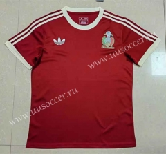 (S-4XL) Retro Version Mexico Red Thailand Soccer Jersey AAA-818