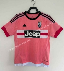 Retro Version 2015-2016 Juventus Away Pink Thailand Soccer Jersey AAA-811