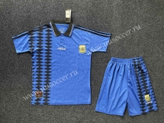 Retro Version 1986 Argentina Blue Soccer Uniform-718