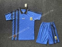 Retro Version 1986 Argentina Blue Soccer Uniform-718