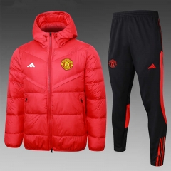 2023-2024 Manchester United Red Cotton Suit With Hat-815