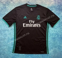 Retro Version 2017-18  Real Madrid Away  Black Thailand Soccer Jersey AAA-6590