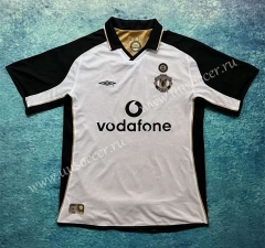 Retro Version 01-02  Manchester United White Soccer Jersey AAA-503