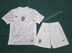 2024-2025 Brazil White Soccer Uniform-3454
