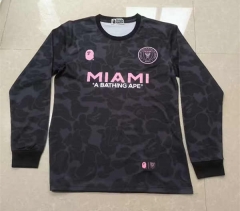 24-25 Inter Miami CF Away Black LS Thailand Soccer Jersey AAA-4130