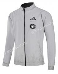 (S-3XL) 2024-2025 Montreal Impact Black&Grey Reversible Trench Coats -0255