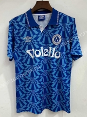 Retro Version 1991 Napoli Home Blue Thailand Soccer Jersey AAA-709