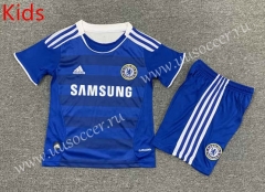 Retro Version 11-12 Chelsea Home Blue Kid/Youth Soccer Uniform-7809