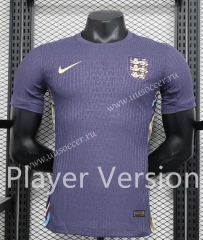 Player Version 2024-25 England Away Purple  Thailand Soccer Jersey AAA-888