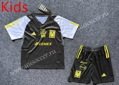 2024-2025 Tigres UANL Black Kids/Youth Soccer Uniform-6032