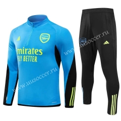 (S-3XL) 2023-2024 Arsenal Light Blue Thailand Soccer Tracksuit Uniform-GDP
