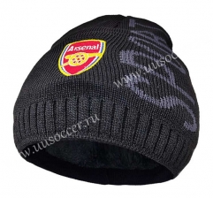 Arsenal Black Hat Soccer Fleece Cap