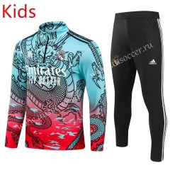 2023-2024 Real Madrid Special Version Green Kids/Youth Soccer Tracksuit-815