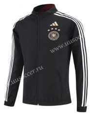 (S-3XL) 2024-2025 Germany Black Embroidery Reversible Trench Coats -0255