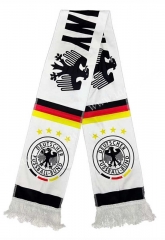 Germany White Soccer Scarf