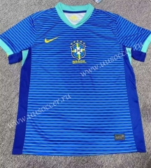 24-25Brazil Away Blue Thailand Soccer Jersey AAA-0287