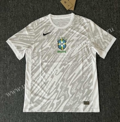 2024-2025 Brazil Away White Thailand Soccer Jersey AAA-2818