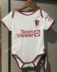 2023-2024 Manchester United 2nd Away White Baby Soccer Uniform-CS