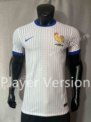 Player Version 2024-2025 France Away White Thailand Soccer Jersey AAA-4691
